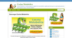 Desktop Screenshot of cocinametabolicafacil.com